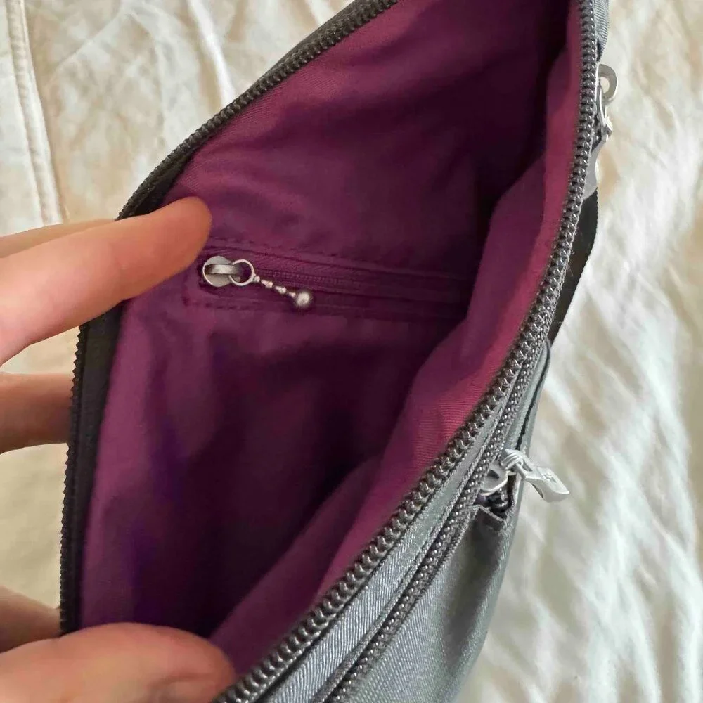 Baggallini Mini-Sling Crossbody Bag NWOT — Dark Charcoal Gray - Picture 7 of 11